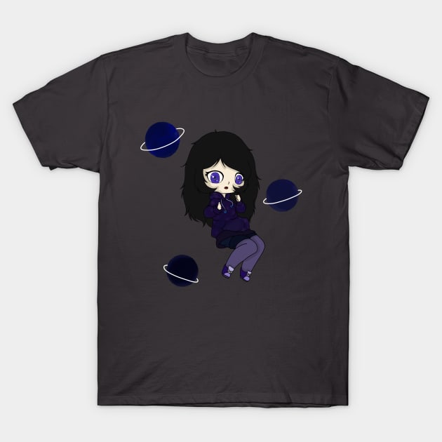 Galaxy girl chibi T-Shirt by LillyTheChibi